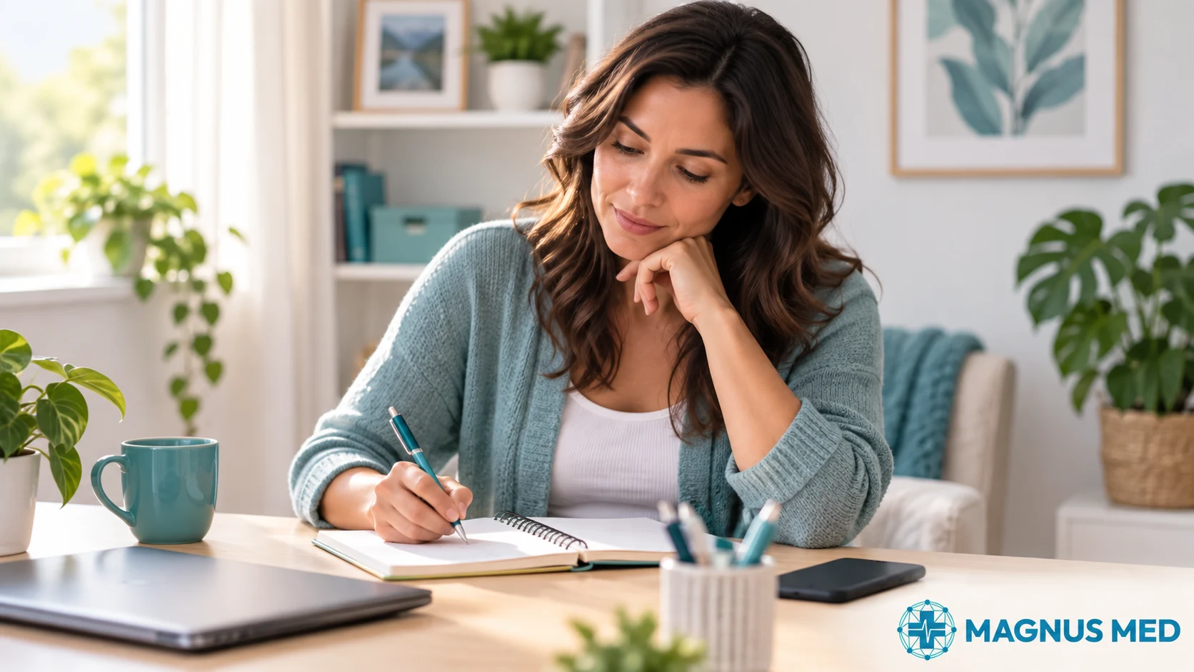 Preparación de preguntas y notas sobre síntomas antes de consultar